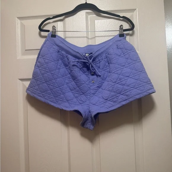 Anthropologie Lavender Quilted Knit Shorts - Picture 5 of 14